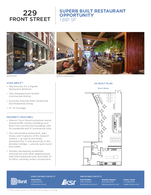 Historic Front Street 229 Front Street floorplan