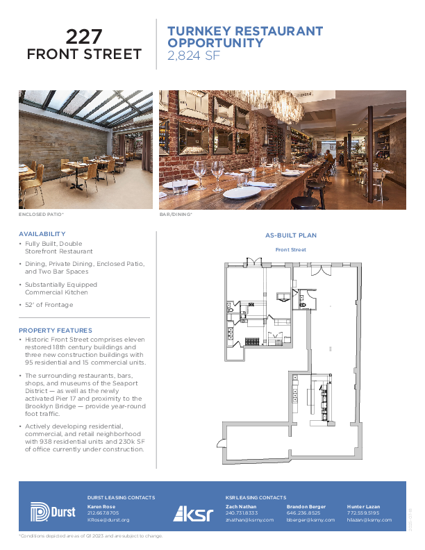 Historic Front Street 227 Front Street floorplan
