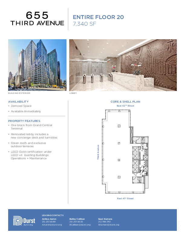 655 Third Avenue Entire Floor 20 floorplan