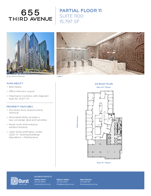 655 Third Avenue Partial 11 floorplan
