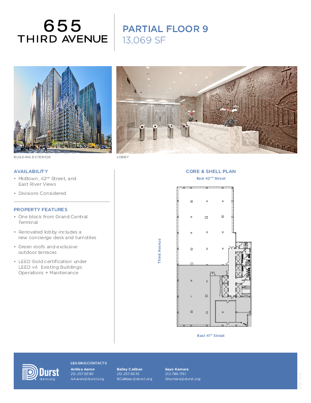 655 Third Avenue Partial Floor 9 floorplan
