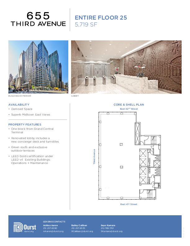 655 Third Avenue Entire Floor 25 floorplan