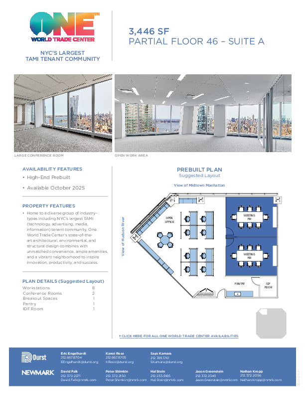 One World Trade Center Partial Floor 46 A floorplan