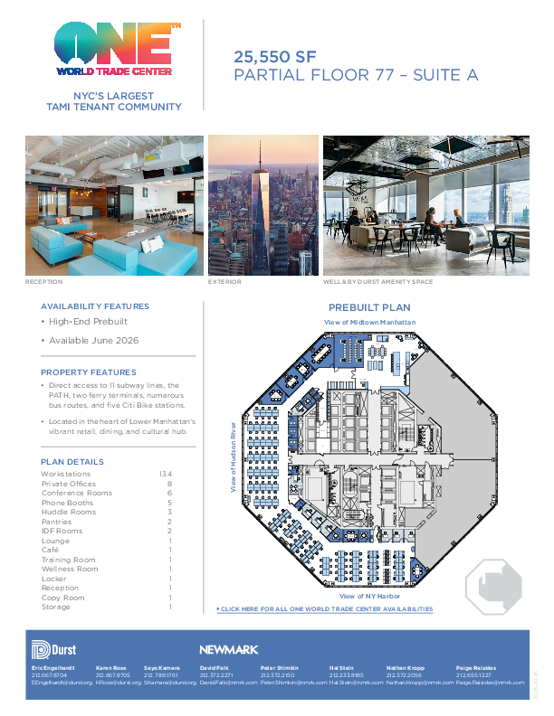 One World Trade Center Partial Floor 77 A floorplan