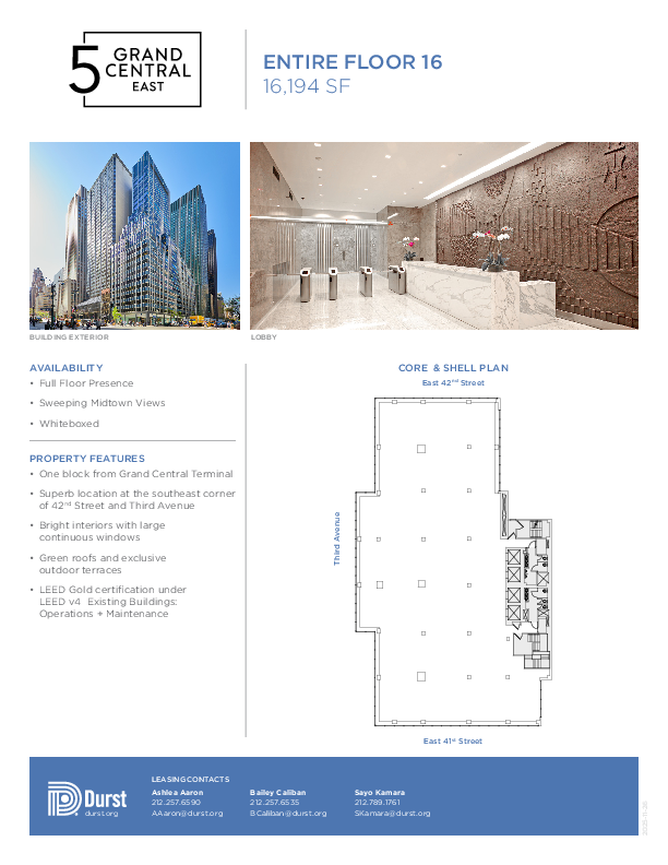 5 Grand Central East Entire Floor 16 floorplan