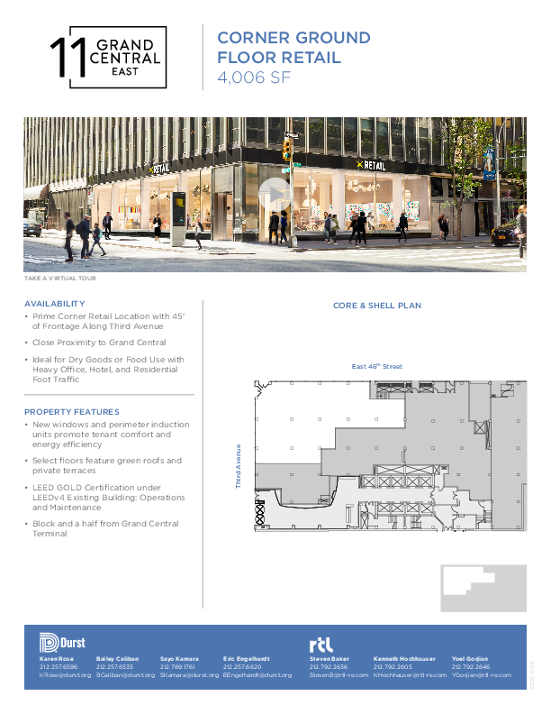 11 Grand Central East Corner Ground Floor Retail floorplan