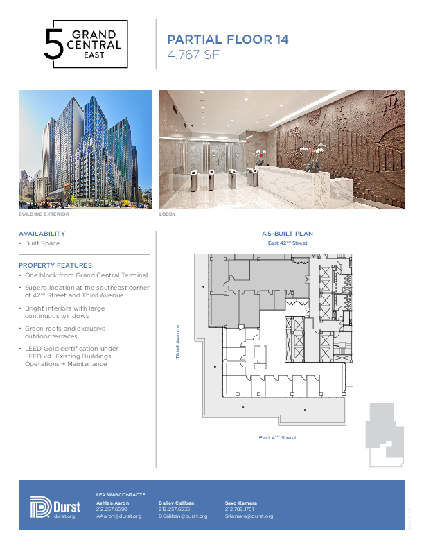 5 Grand Central East Partial 14 floorplan