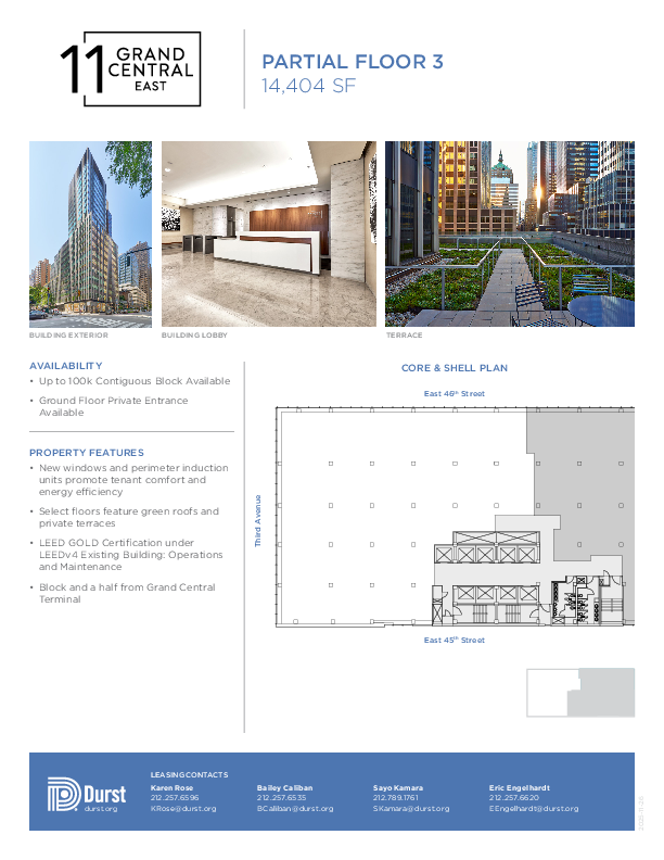 11 Grand Central East Partial Floor 3 floorplan