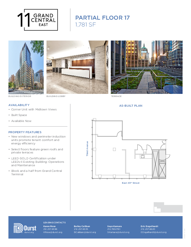 11 Grand Central East Partial 17 floorplan