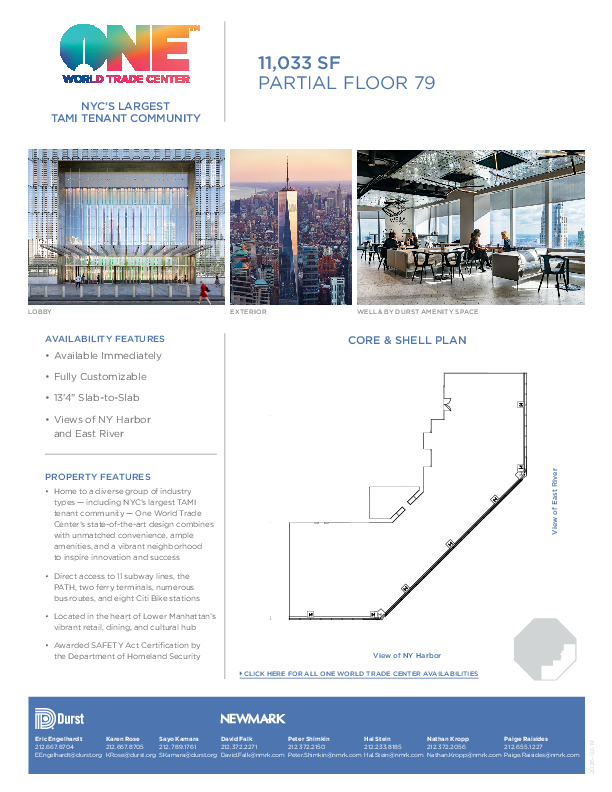 One World Trade Center Partial Floor 79 D floorplan