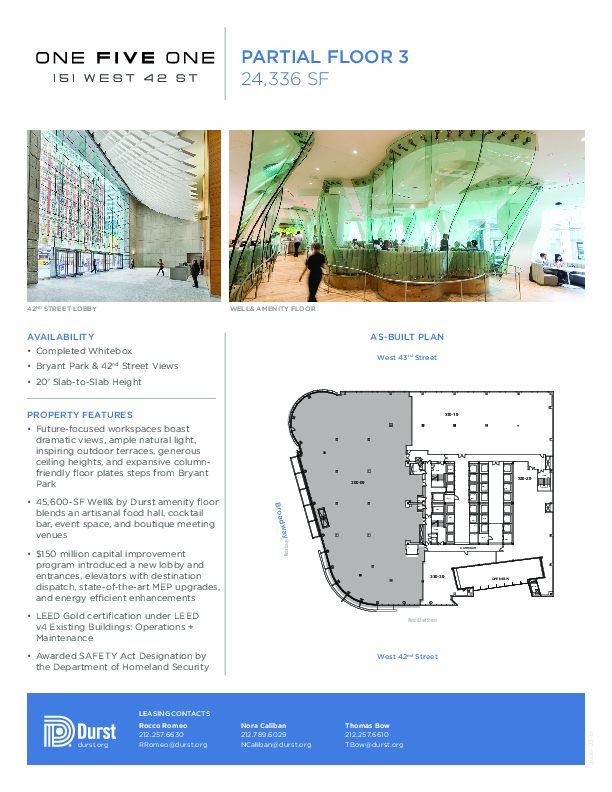 One Five One Partial Floor 3 floorplan