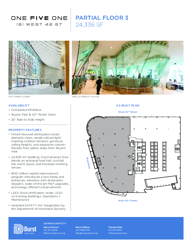 One Five One Partial Floor 3 floorplan