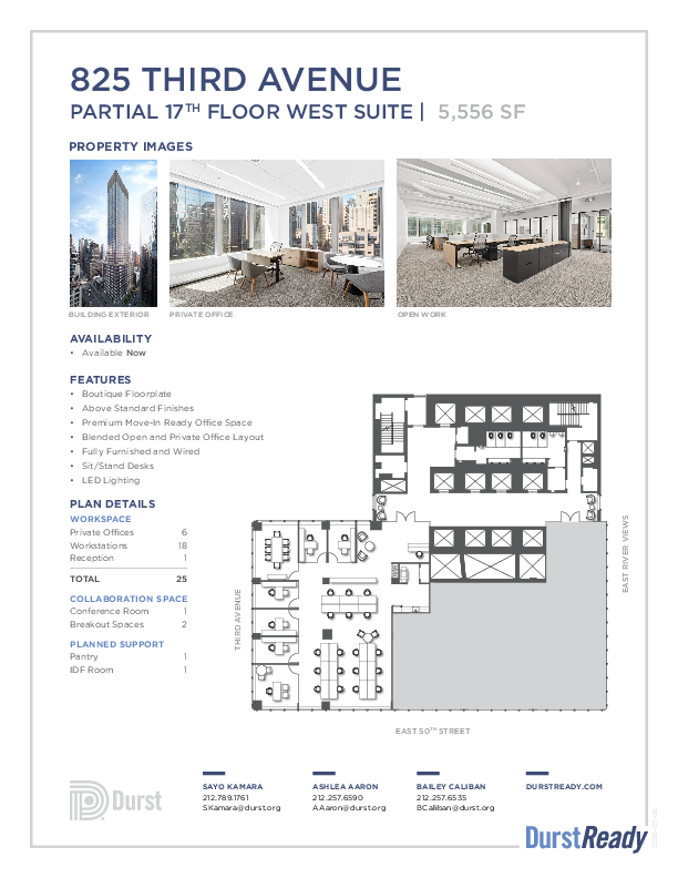 825 Third Avenue DurstReady 17  floorplan