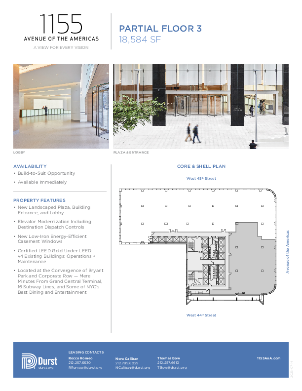 1155 Avenue of the Americas Partial 3 floorplan