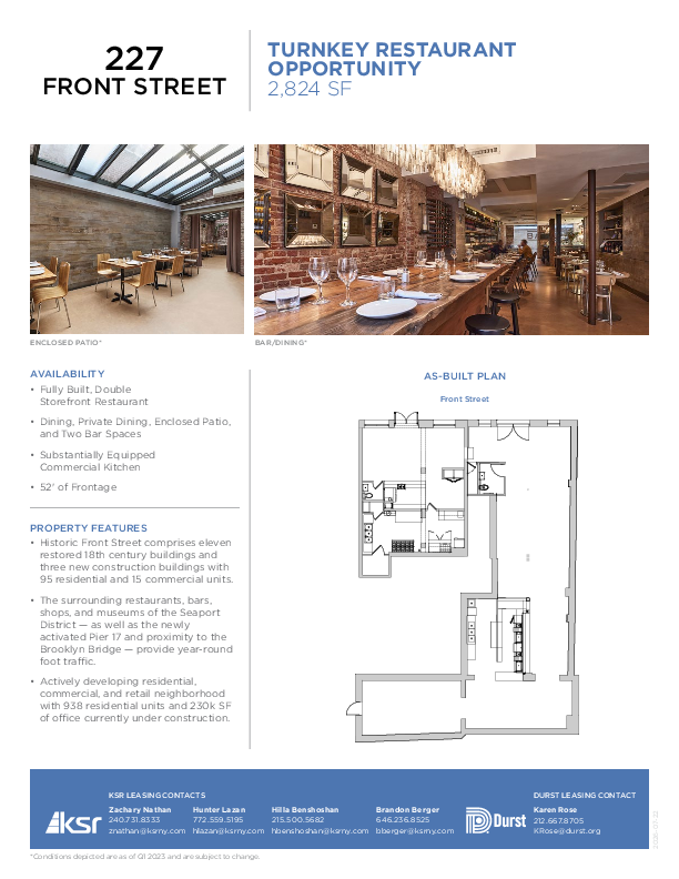 Historic Front Street 227 Front Street Floorplan 1